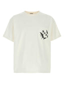 Bode ホワイト コットン オーバーサイズ リーフ T シャツ