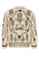 Bode Embellished Cashmere Winter Garden Cardigan