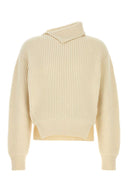 Jil Sander Ivory Wool Genser
