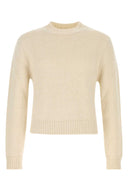 Jil Sander Ivory Alpaca Blend Genser