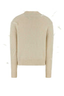 Jil Sander Ivory Alpaca Blend Genser