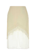 Jil Sander 크림 비스코스 블렌드 스커트
