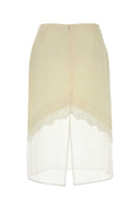 Jil Sander 크림 비스코스 블렌드 스커트