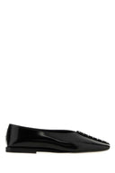 Jil Sander Ballerinaer i sort skinn