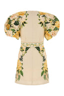 Farm Rio Printed Linen Mini Dress