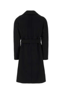 Mm Studio Black Wool Dravenna Coat