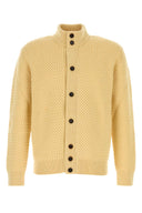 Zegna Pastel Yellow Cashmere Cardigan