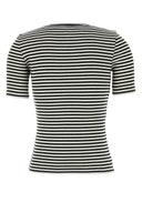Anine Bing Embroidered Stretch Cotton Alessia T Shirt