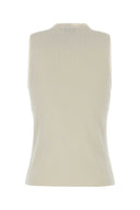 Anine Bing Ivory Wool Blend Lawrence Vest