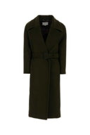 Stella Mc Cartney Bottle Green Wool Coat