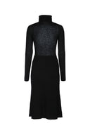 Elisabetta Franchi Abito Midi Collo Alto