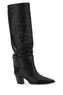 Jimmy Choo Black Leather Hart 60 Boots