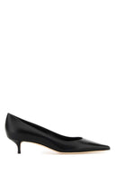 Jimmy Choo Black Leather Amelia Pumps