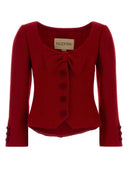 Valentino Garavani Red Boucle Blazer