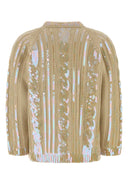 Valentino Garavani Beige Wool Cardigan