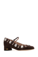 Valentino Garavani Brown Suede Pumps
