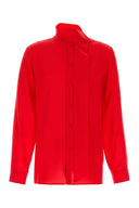 Valentino Garavani Red Crepe Shirt