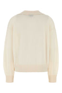 Le Kasha White Cashmere Oversize Jackson Sweater
