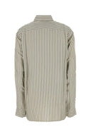 Le Kasha Embroidered Silk Oversize Songino Shirt