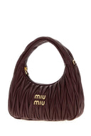Miu Miu Burgundy Nappa Leather Wander Handbag
