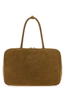 Miu Miu Beige Suede Handbag