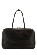 Miu Miu 다크 브라운 가죽 핸드백