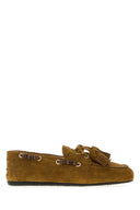 Miu Miu Khaki Suede Loafers