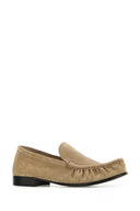 Miu Miu Sand Suede Loafers