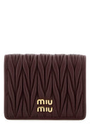 Portafoglio Miu Miu in pelle Bordeaux