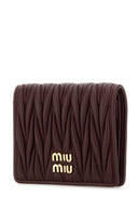 Portafoglio Miu Miu in pelle Bordeaux