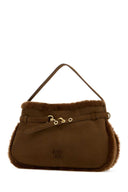 Miu Miu Brown Shearling Shoulder Bag