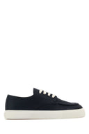 Prada Navy Blue Leather Sneakers