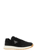 Prada Black Re Nylon And Suede Sneakers