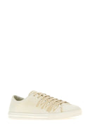 Prada Elfenbeinfarbene Ledersneaker