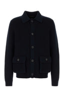 Prada Midnight Blue Wool Cardigan