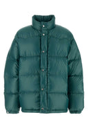 Prada Teal Green Re Nylon Daunenjacke