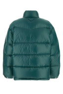 Prada Teal Green Re Nylon Daunenjacke