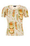 Prada bedrucktes Baumwoll-T-Shirt