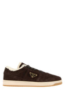 Braune Prada-Wildleder-Downtown-Sneaker