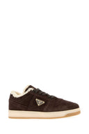 Braune Prada-Wildleder-Downtown-Sneaker