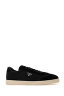 Prada Black Re Nylon And Suede Sneakers