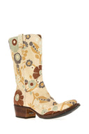 Botas de lona estampada Prada