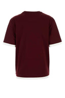 Prada Burgundy Cotton T Shirt