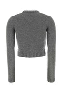 Cárdigan de cachemir gris de Prada