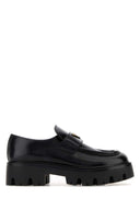 Schwarze Leder-Loafer von Prada