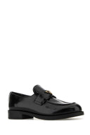 Prada Black Leather Loafers