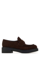 Prada Schokoladen-Wildleder-Loafer
