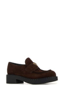 Prada Schokoladen-Wildleder-Loafer