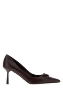 Auberginefarbene Lederpumps von Prada