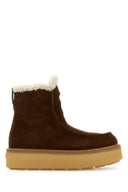 Prada braune Wildleder-Stiefeletten